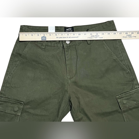 Wesc men’s green‎ Cargo Pants relaxed fit snap leg pockets size 32X32 unisex - Picture 8 of 15